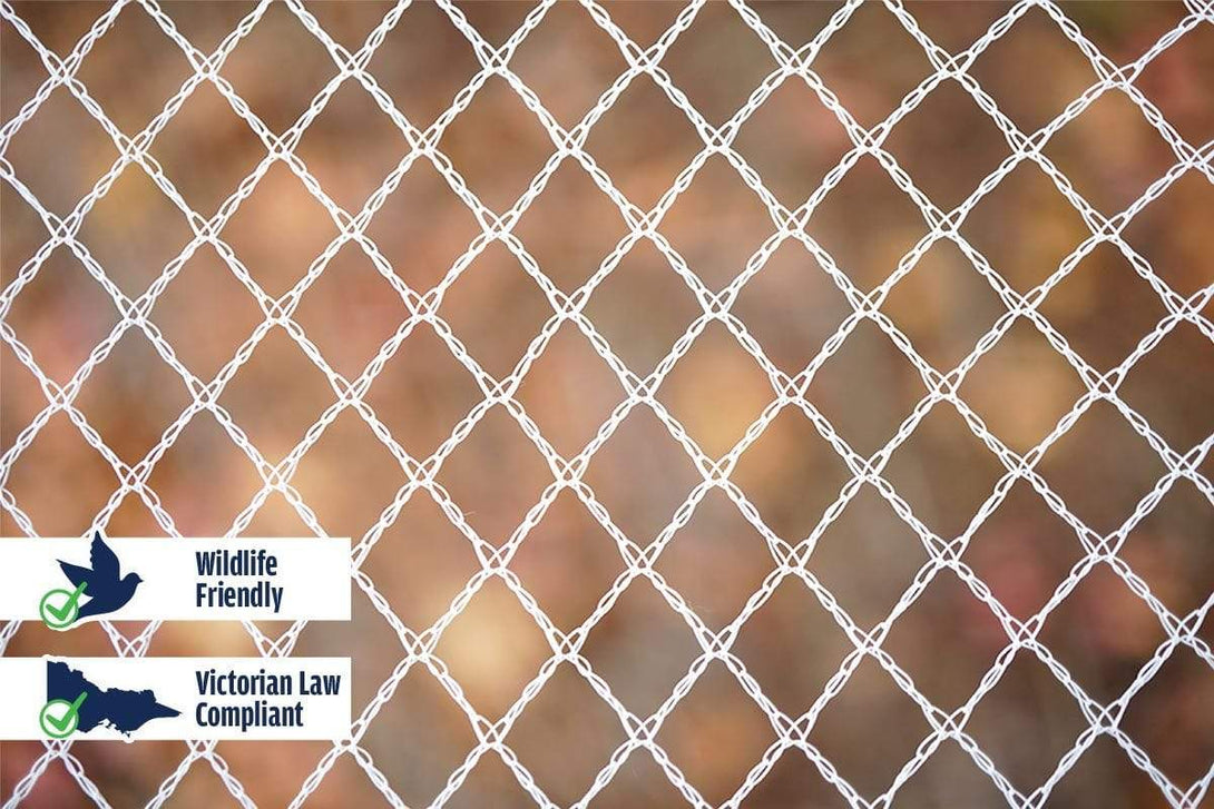 Haverford Bird Netting 55gsm / White / 5m x 5m Wildlife Safe 5mm Diamond Bird Netting