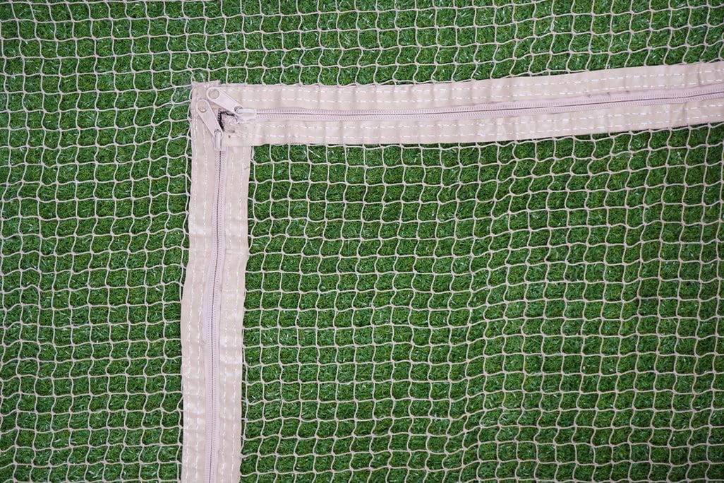 Haverford Complete Wall Net with F-Zipper (3.5m x 3.5m Netting) - Stone