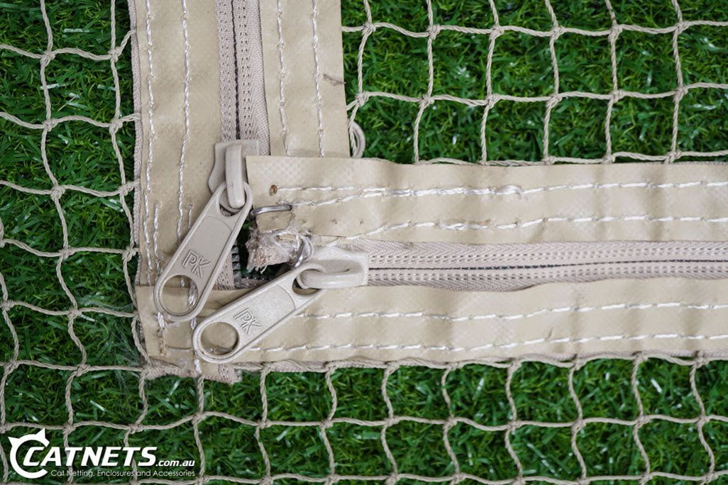 Haverford Complete Wall Net with F-Zipper (3.5m x 3.5m Netting) - Stone