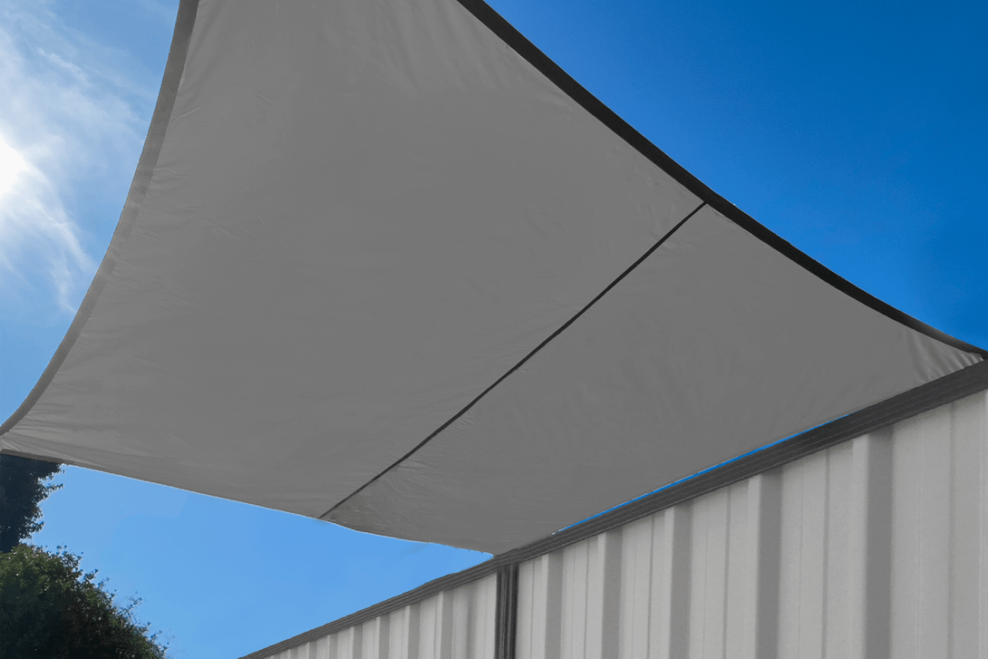 Shade Matters Home & Garden Grey Square Waterproof Shade Sail