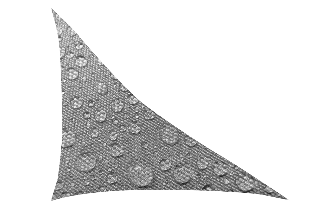 Shade Matters Home & Garden Grey Triangle Waterproof Shade Sail