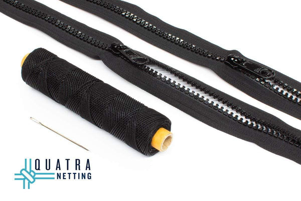Quatra Accessories D.I.Y L-Shape Zipper Kit : 2m + 1m Length