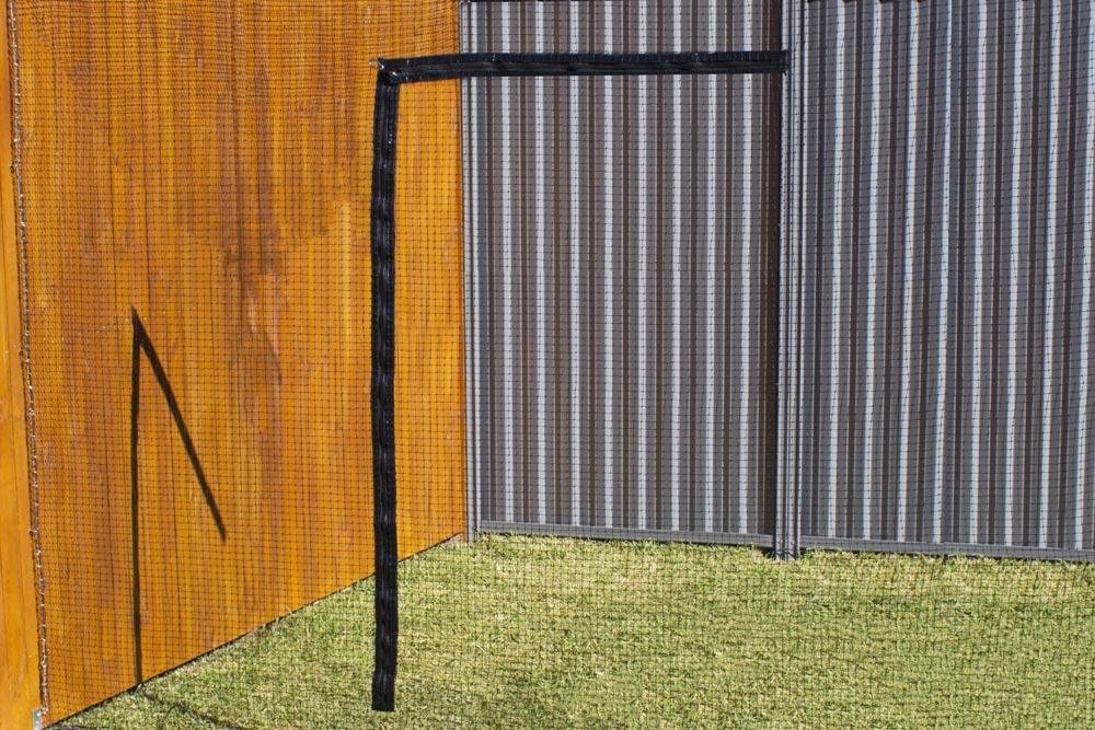 Haverford Complete Wall Net with F-Zipper (3.5m x 3.5m Netting) - Black