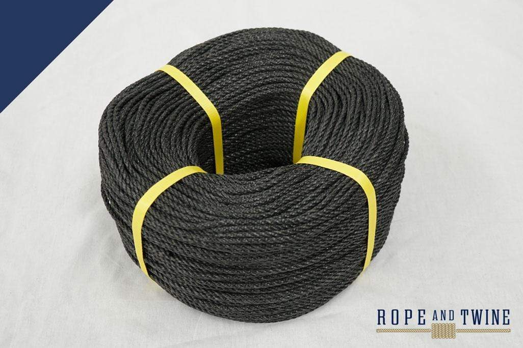 Rope & Twine Rope and Twine 7mm X 500m PP Black Rope (Medium Laid)